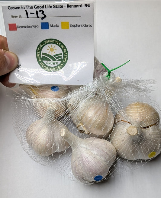 Hardneck Garlic Variety Pack Chef's Sampler (3 varieties) - Culinary Grade